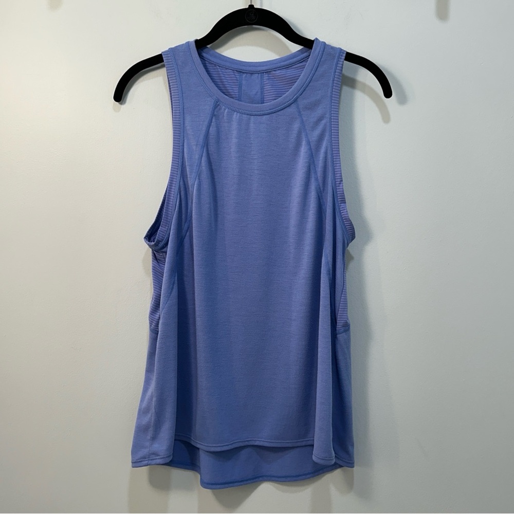 EUC Sweaty Betty Pacesetter 2.0 Tank Medium Lavender Running Workout Training